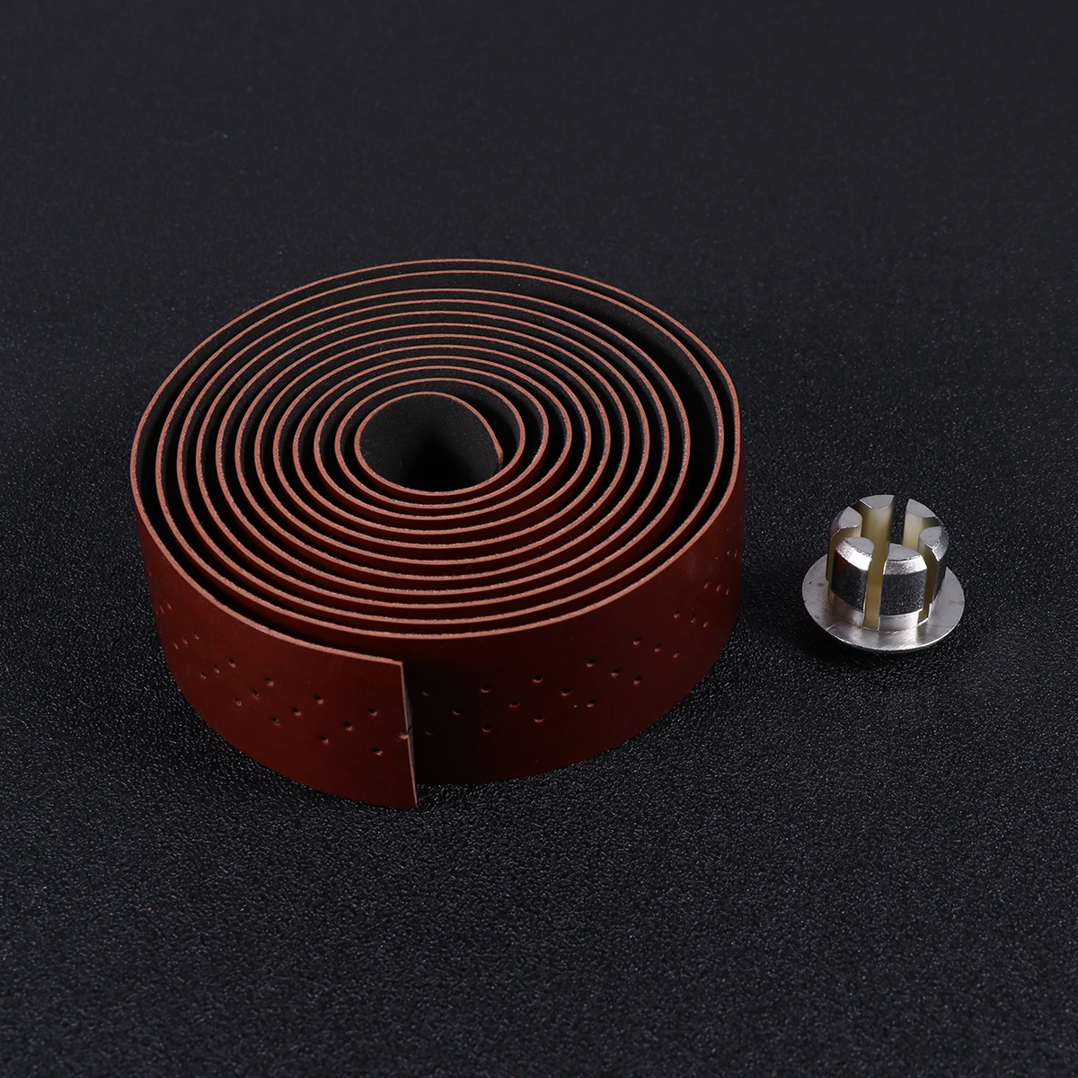 

1 Set Pu Shock-Absorbing Handlebar Tape Punching Wrapping Belt Skid-Proof Vibration Dampening For Mountain Road Bike