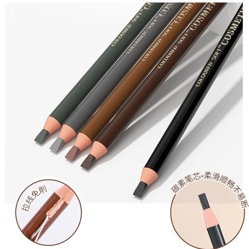 5pcs/Set Eyebrow Pencil Makeup Brown Eyebrow Enhancers Cosmetic Art Waterproof Pencil Tint Stereo Types Beauty Tools Cheap