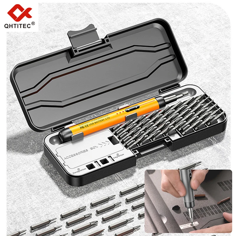 

38 in 1 Electric Precision Screwdriver Set USB Charge Portable Screwdriver Power Tools Magnetic Screw Kit For Watch Phone Repair