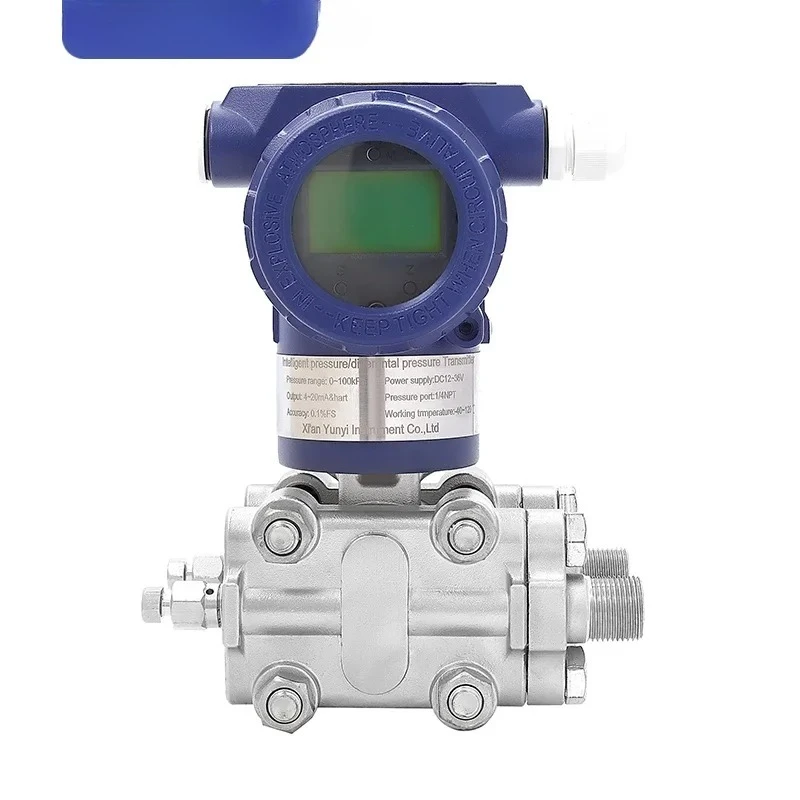 Yunyi High Temperature Transducer Sensor 4-20Ma 3051 Sensor Air Micro Differential Pressure Transmitter Manifold