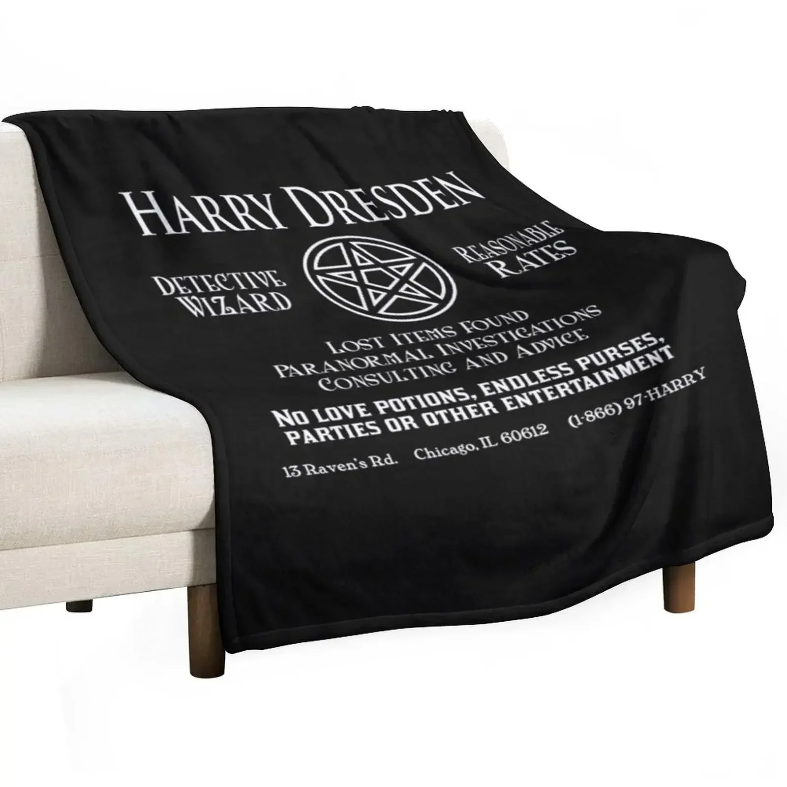 Harry Dresden Wizard Detective 2246 Throw Blanket For Sofa Thin Blankets For Bed Sofa Quilt Blankets