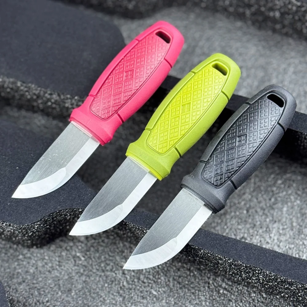 

SD Mora Adventurer Small Straight Knife Outdoor Pocket Knife Survival Multiple Dopamine Color High Quality Portable Camping Tool