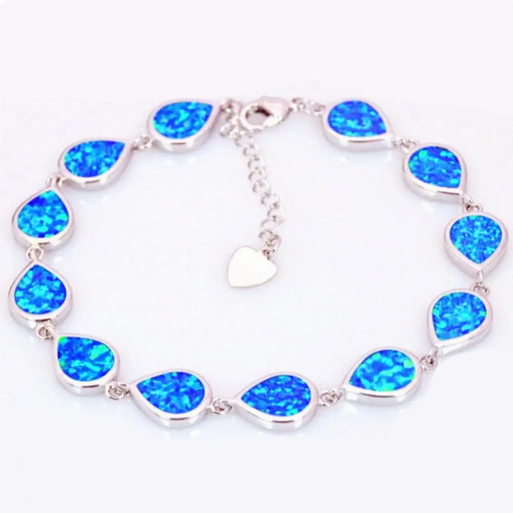 2019 Unisex Fashion Water Drop Opal Bracelet Hand Chain Party Jewelry Accessory Gift