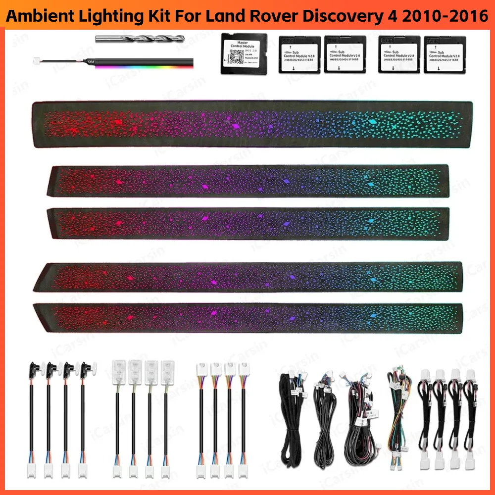 

Upgrade 256 Colors Symphony Led Car Interior Ambient Lighting for Lexus GX 2009-2023 J150 Decoration Atmosphere Trim Accessories