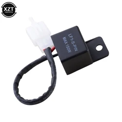 12A 2Pin Electronic LED Flasher Relay For Honda Kawasaki Suzuki Yamaha Motorcycle Motor Turn Signal Bulb Hyper Flash Styling