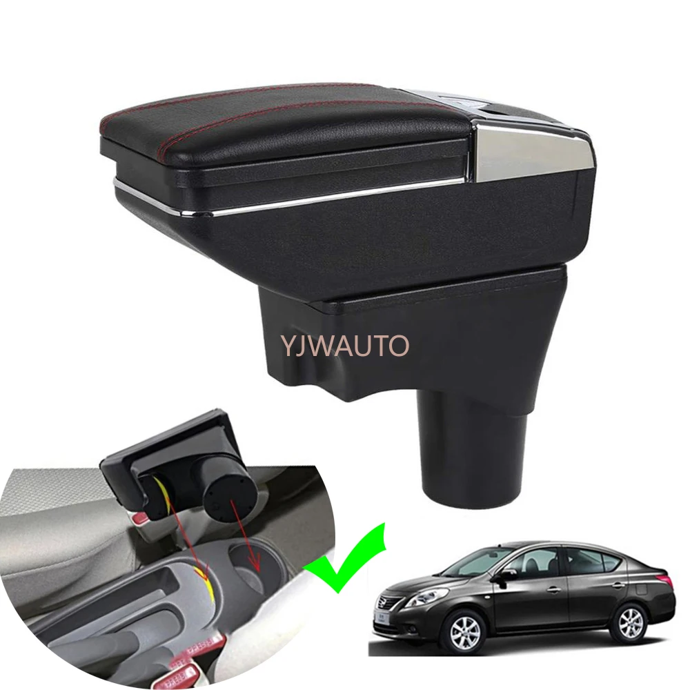 

Armrest For Nissan Versa 2007~2014 Center Console Box Car Arm Rest Ashtray Storage Box with CUP Holder