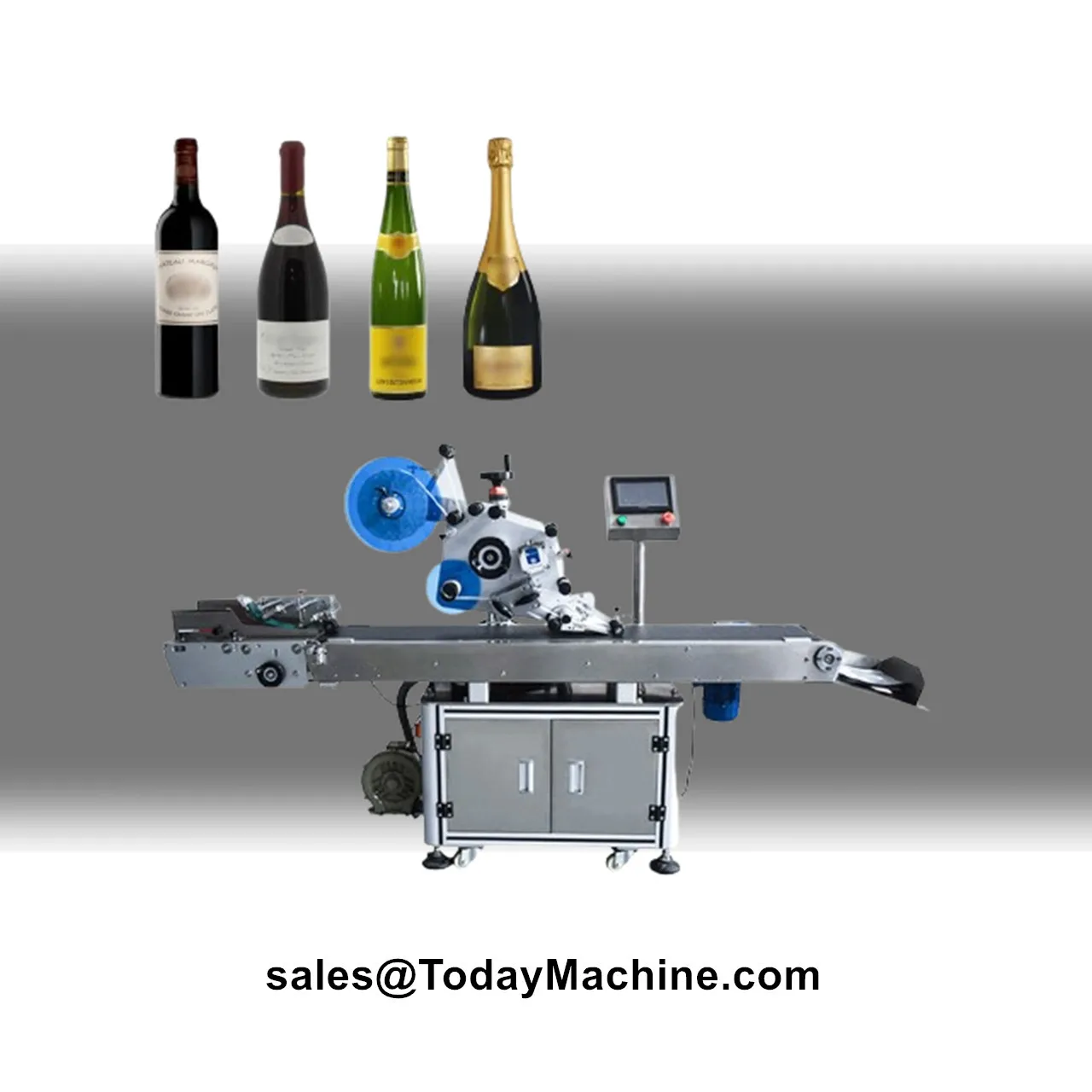 Automatic Round Bottle Sticker Labeling Machines for Drinking Water Juice Beverage
