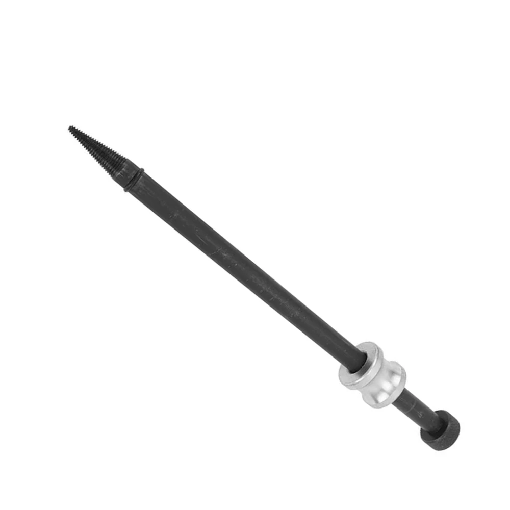 Car Repair Fuel Injector Seal Puller Tool Set with Slide Hammer Steel Cone Thread Tip for Copper Washer Gasket Removal Universal