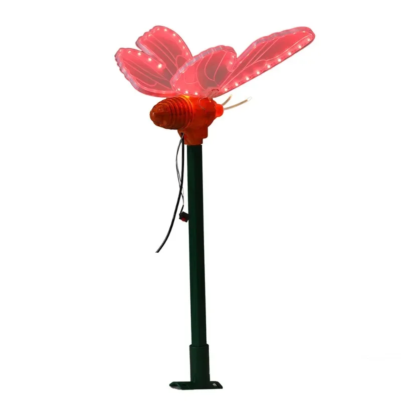 Butterfly decorative lights, dynamic luminous landscape lighting, insect hanging tree lights, Christmas tree ornaments