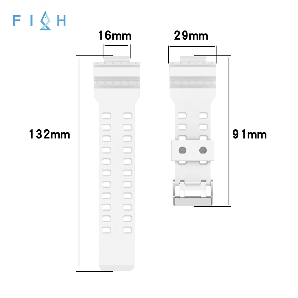 Silicone Strap For G Shock Ga110 100 Ga120 Gd120 Watch Wrist Band Bracelet Smartwatch Watchband Accessories