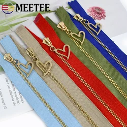 2/5pcs 3# Metal Zippers 15-70cm Auto Lock Closed Open End Zipper for Sewing Bags Pocket Wallet Zip Repair Garment Accessories