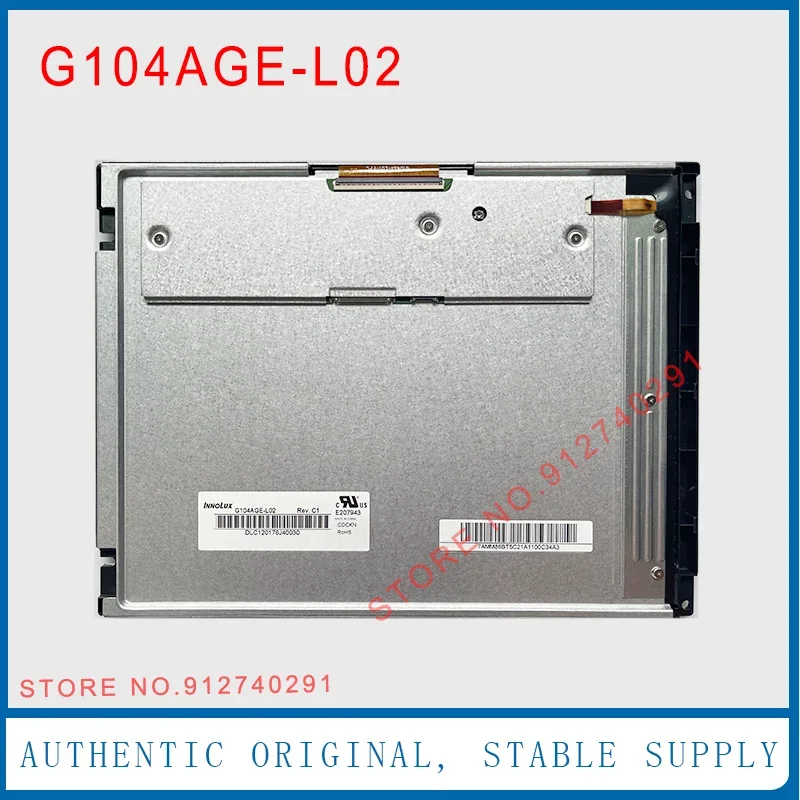 

G104AGE-L02 Rev.C1 C2 Оригинальный 10,4-дюймовый промышленный TFT ЖК-дисплей G104S1-L01 для оборудования Min Dray