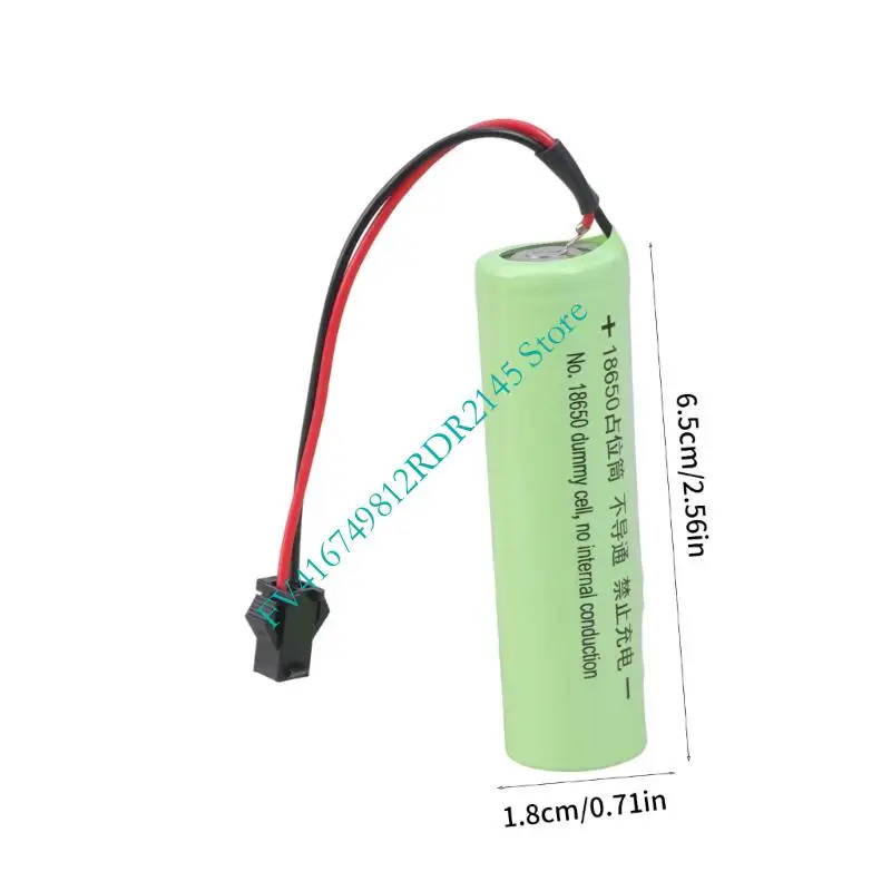 B2EF 18650 Dummy Fake Battery Condutor Dummy Cell Cylinder