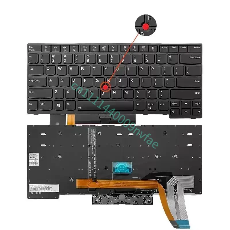 US Keyboard With backlight FOR Lenovo Thinkpad E480 E485 L480 L380 T490 E490 E495 L490 T495 yoga L390 T480S P43S 01YP360 0.3