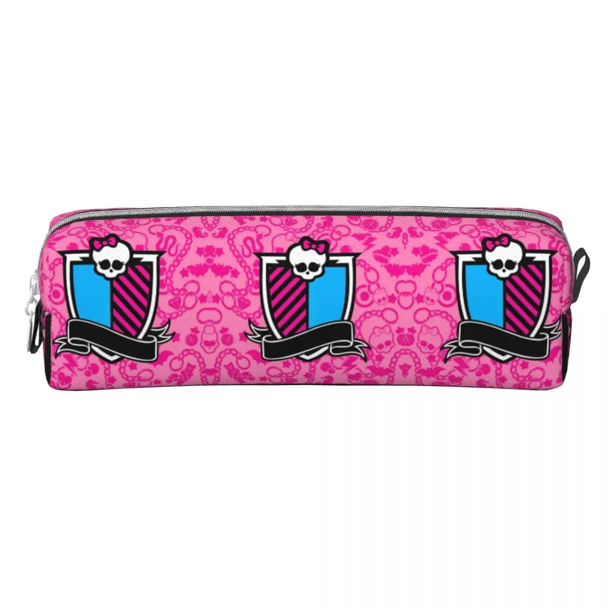 Lovely Pencil Case Monster High Pencil Box Pinkling Cartoon School Pencil Cases Boy Girl PU Leather Graphic School Supplies