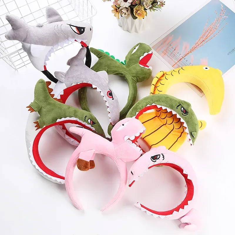 Children's Day Ocean Style Decorative Hat Hairpin Crocodile Cartoon Shark Cute Headwear Festival Party Decoration Funny Hat