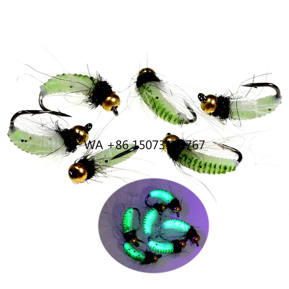 cdc-piuma-hackle-ninfa-scud-fly-uv-ottone-beadhead-bagnato-bug-verme-pesca-alla-trota-esca-a-mosca-richiamo-affondamento-rapido-esca-a-mosca-personalizzata
