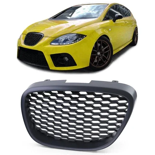 Car Front Bumper Honeycomb Grill Mesh For SEAT Leon 1P 2005-2009 Altea 5P XL Toledo Mk3 5P 2004-2009