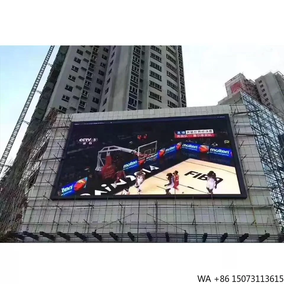 جدار فيديو LED خارجي P6.67 - لوحة مقاومة للماء مقاس 960 × 960 مم لإعلان الملعب الرياضي #5