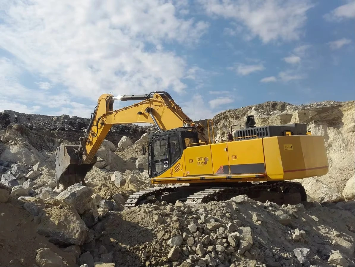 Big Hydraulic Excavator Intelligent Control System High Bucket Capacity Quarry Stone Mining Large Hydraulic Digging Machine