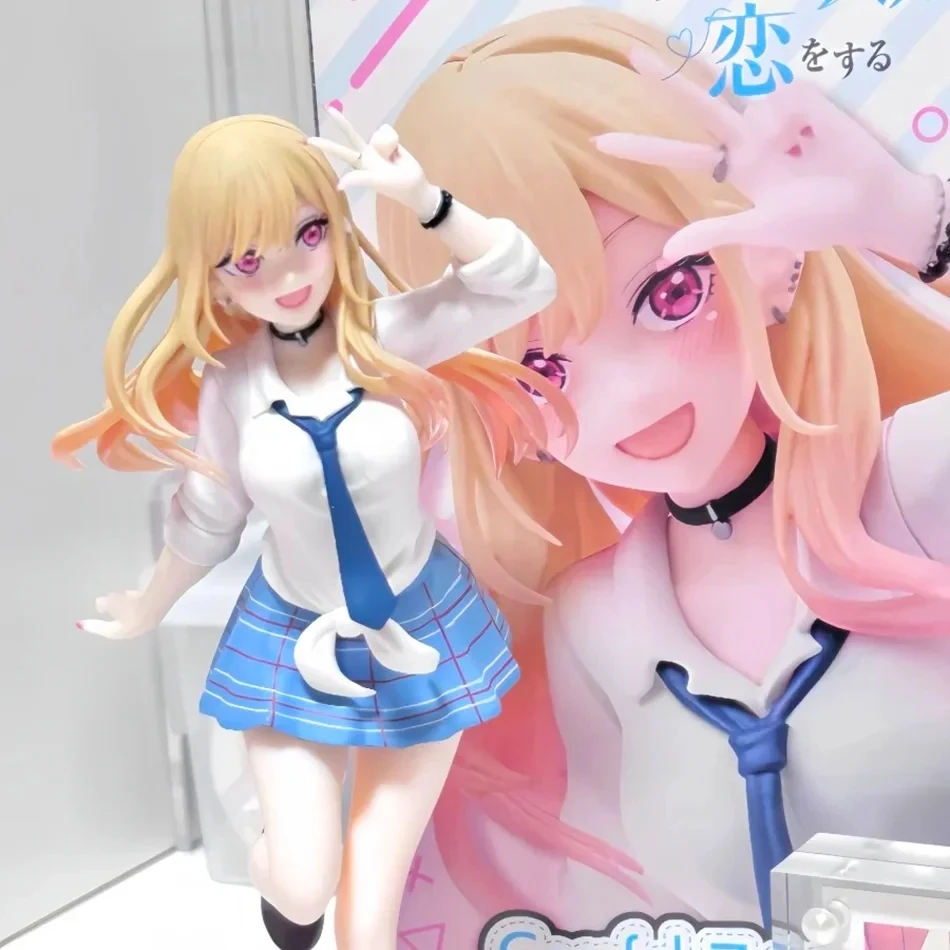 Original My Dress Up Darling Kitagawa Marin Figure School Uniform Dress Up Standing Model Toy Gift Action Figure For Kids PVC - view 3