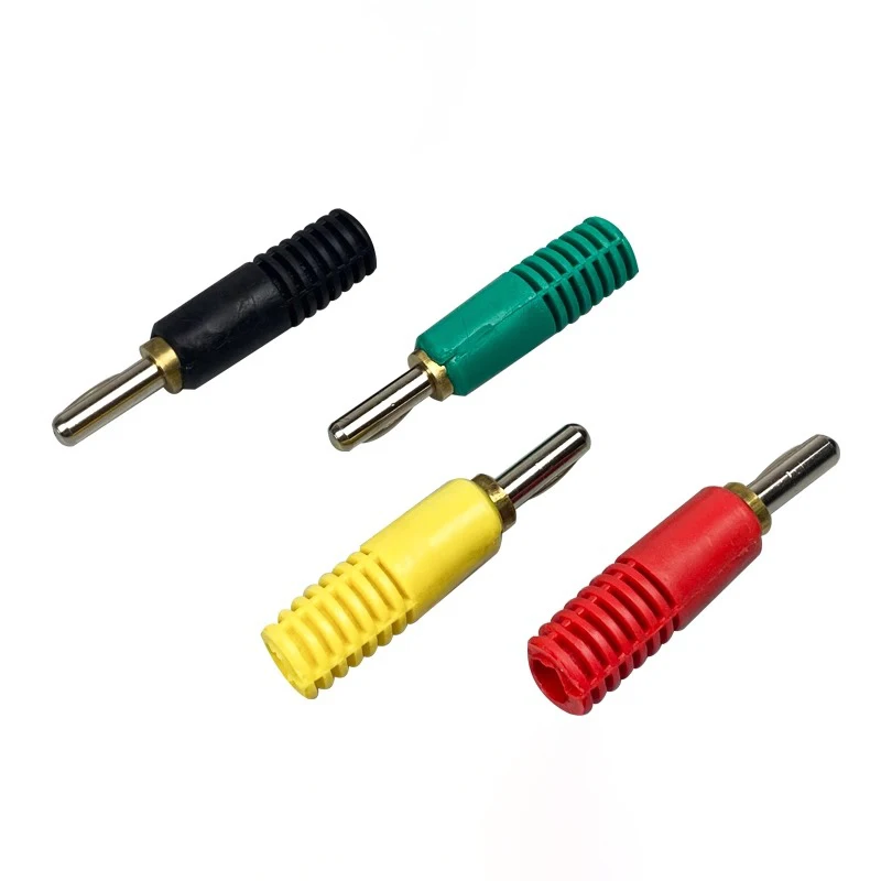 6mm self-welding type high voltage banana plug 50A high current banana pure copper nickel plating 150A high current
