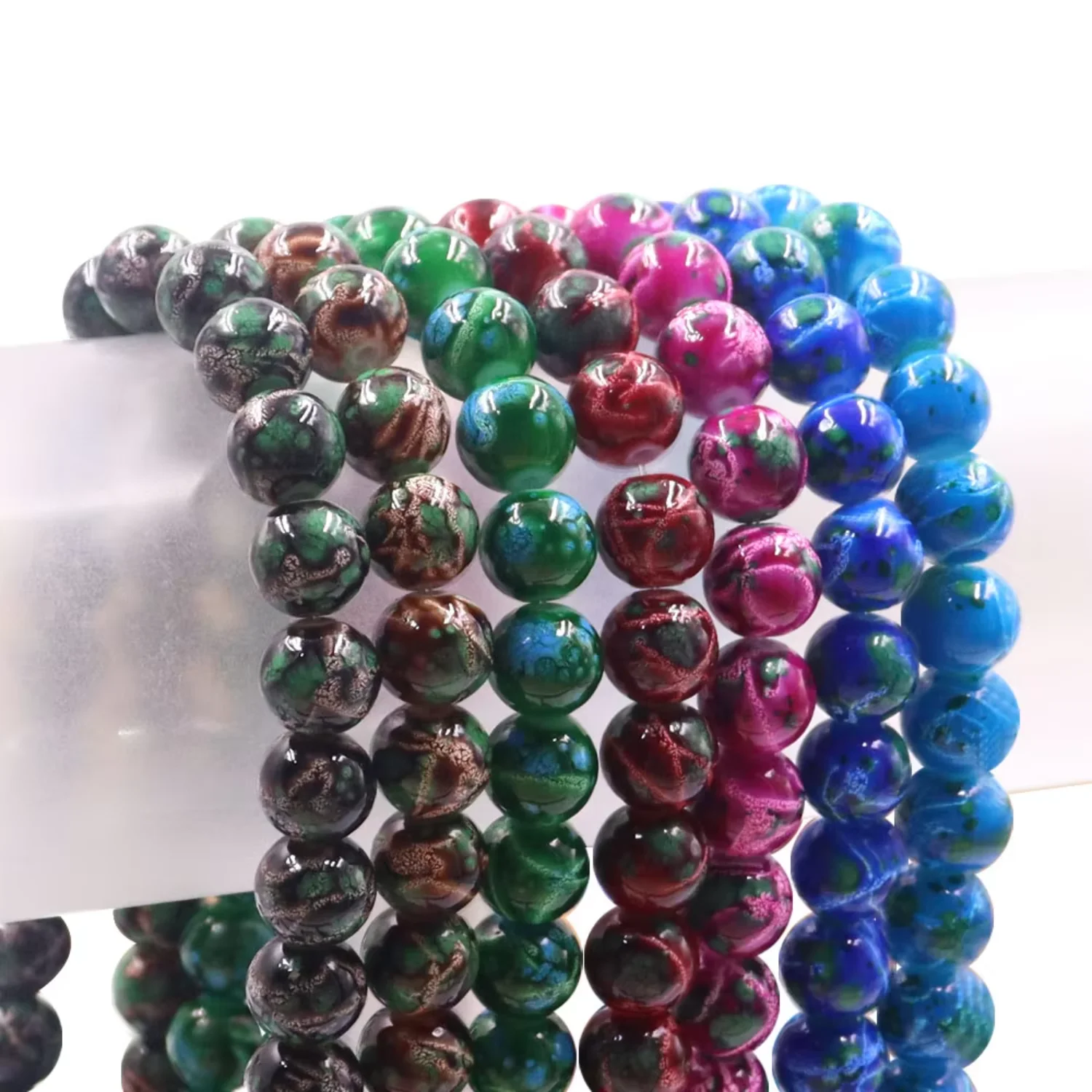 

arrival glass fore sale 10mm marble glass for jewelry making 10mm