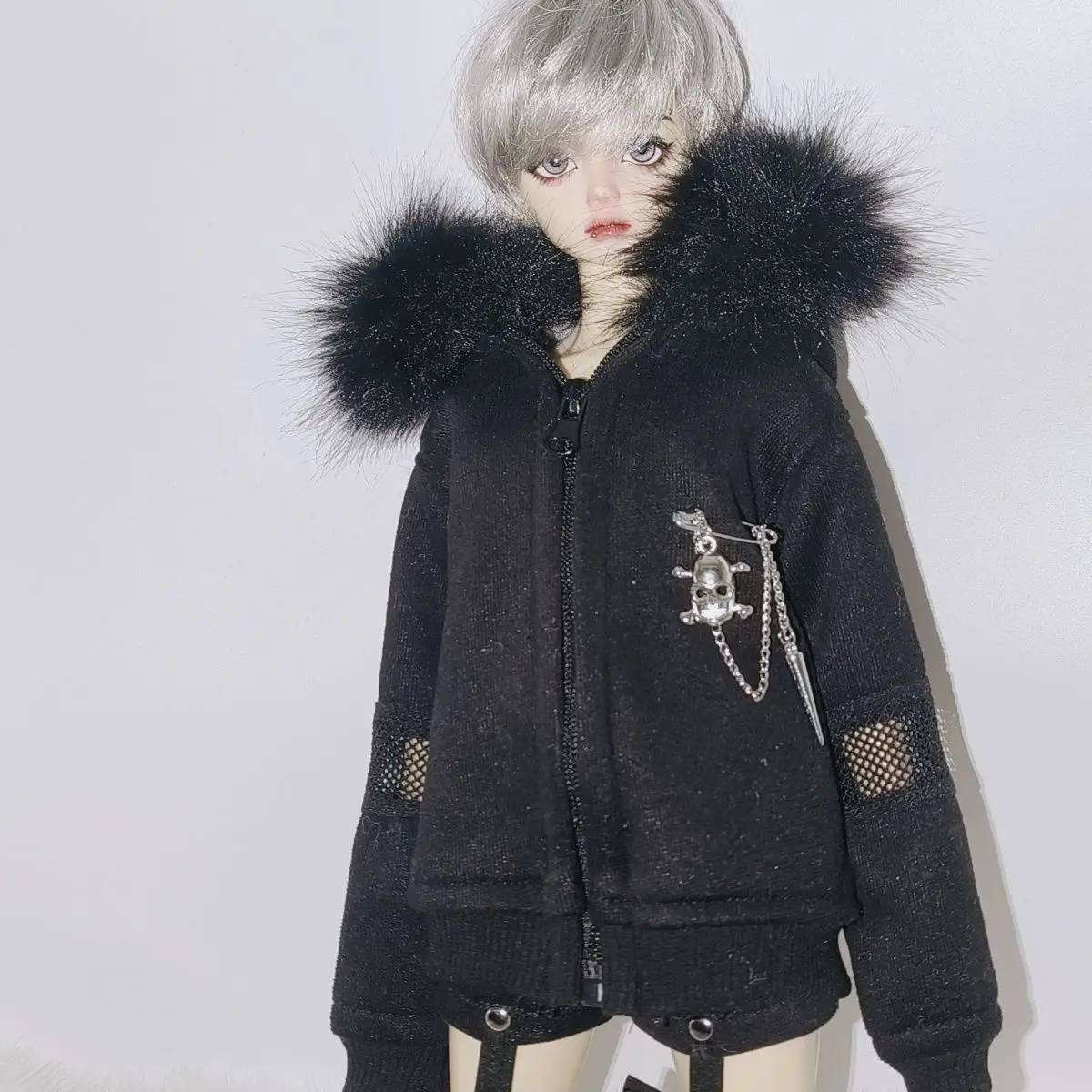 

Кукольный костюм для куклы Bjd 30/45 см, верхняя одежда с меховым воротником, комбинезон, наряд, игрушка, игровой домик, 1/6, 1/4, аксессуары для кукол, без куклы