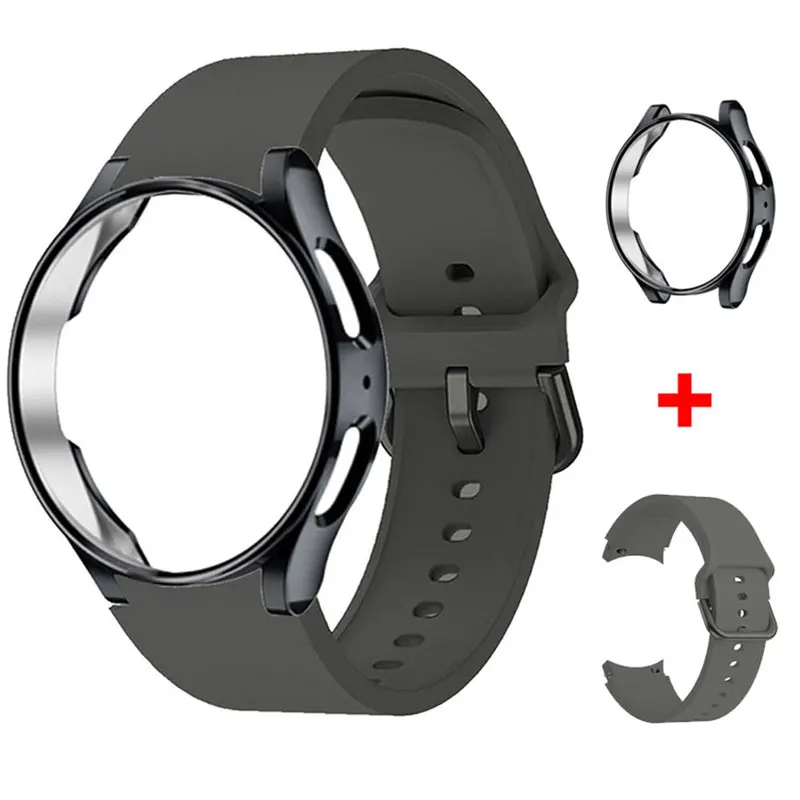 Case+band For Samsung Galaxy Watch 4 Classic 42 46mm Watchband Sport Bracelet Galaxy Watch 5 Pro Strap 45mm Watch 4/5 40mm 44mm