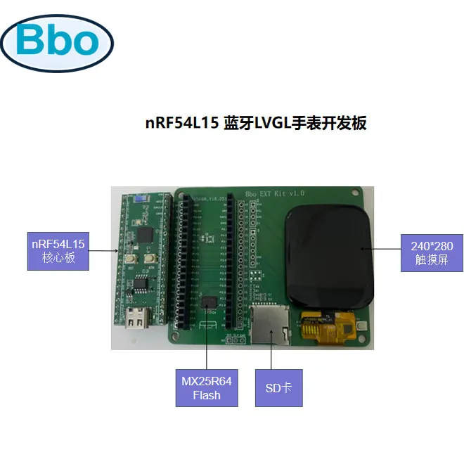 NRF54L15 Bluetooth LVGL Watch Development Board