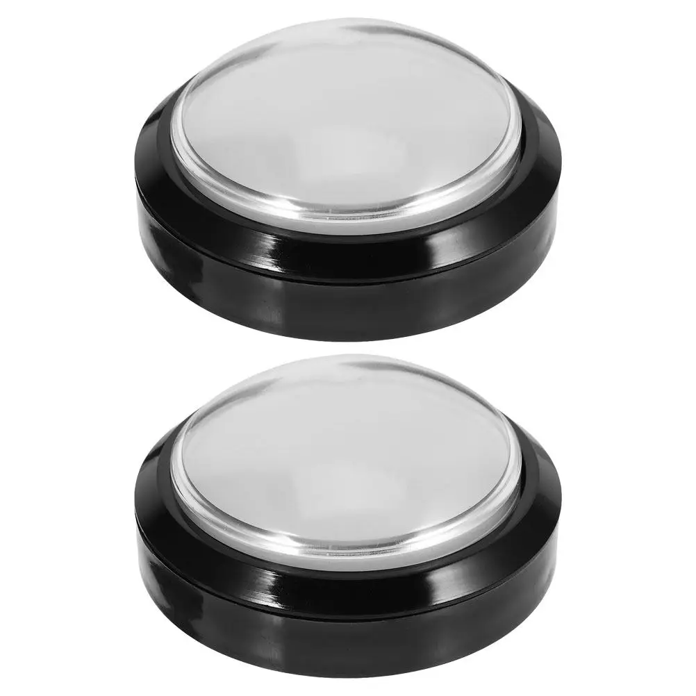 

2Pcs Large Illuminated Talking Buttons Recordable Sound Answer Buzzers for Classroom Game Show Blind Communication Pet Training