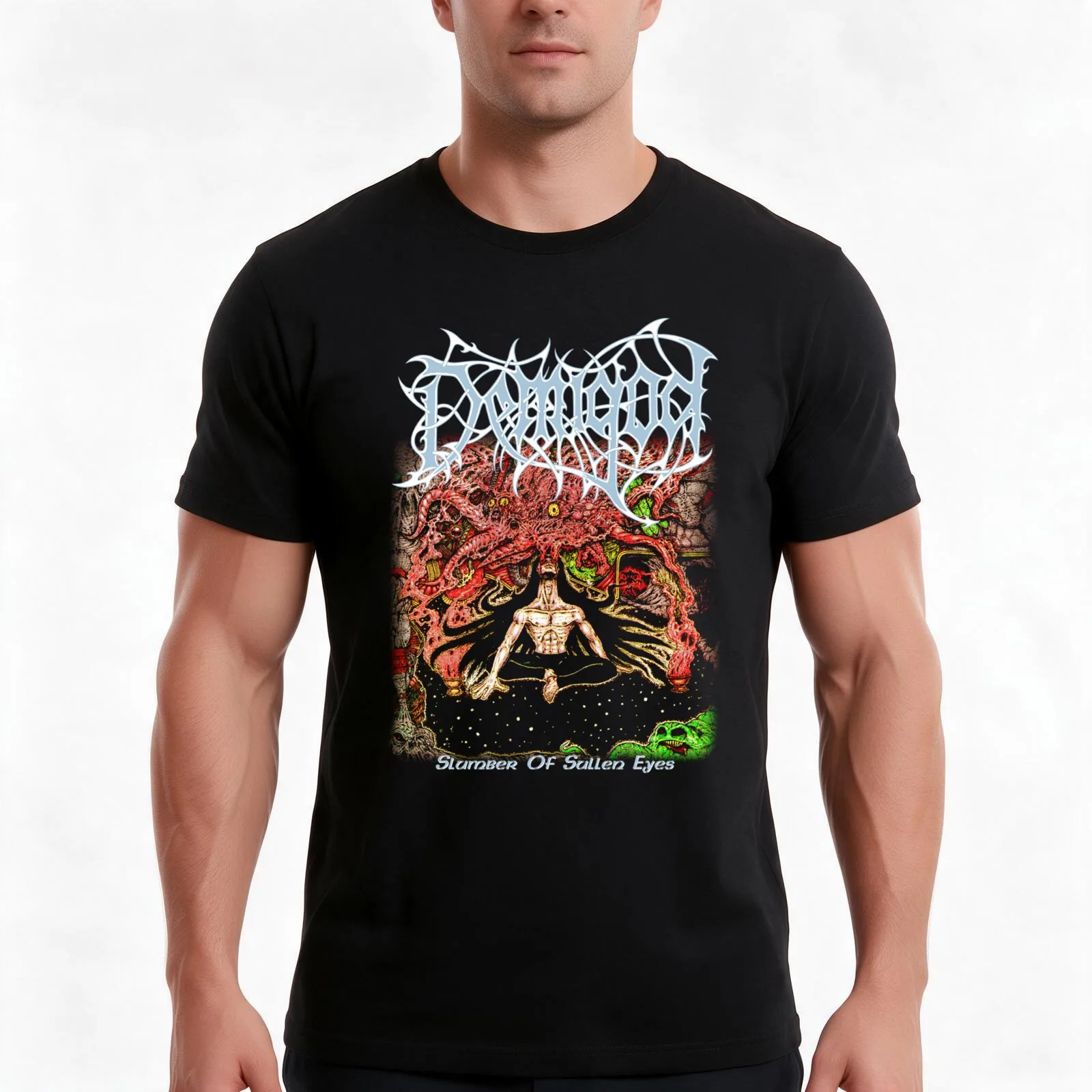 Slumber of Sullen Eyes by Demigod - Classic Old School Death Metal T-Shirt Summer Casual Cotton Tee Oversized Streetwear Tops