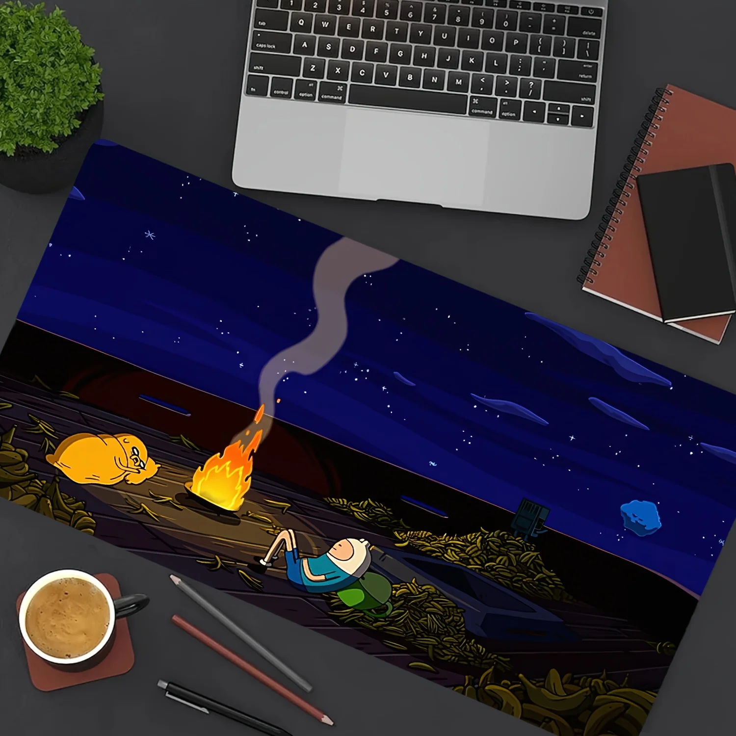 

Adventure Bonfire Gaming Mouse Pad Large Non-Slip Rubber Home Office Setup Home Mat Adventure Desk Mat Mouse Pads Mouse Mat