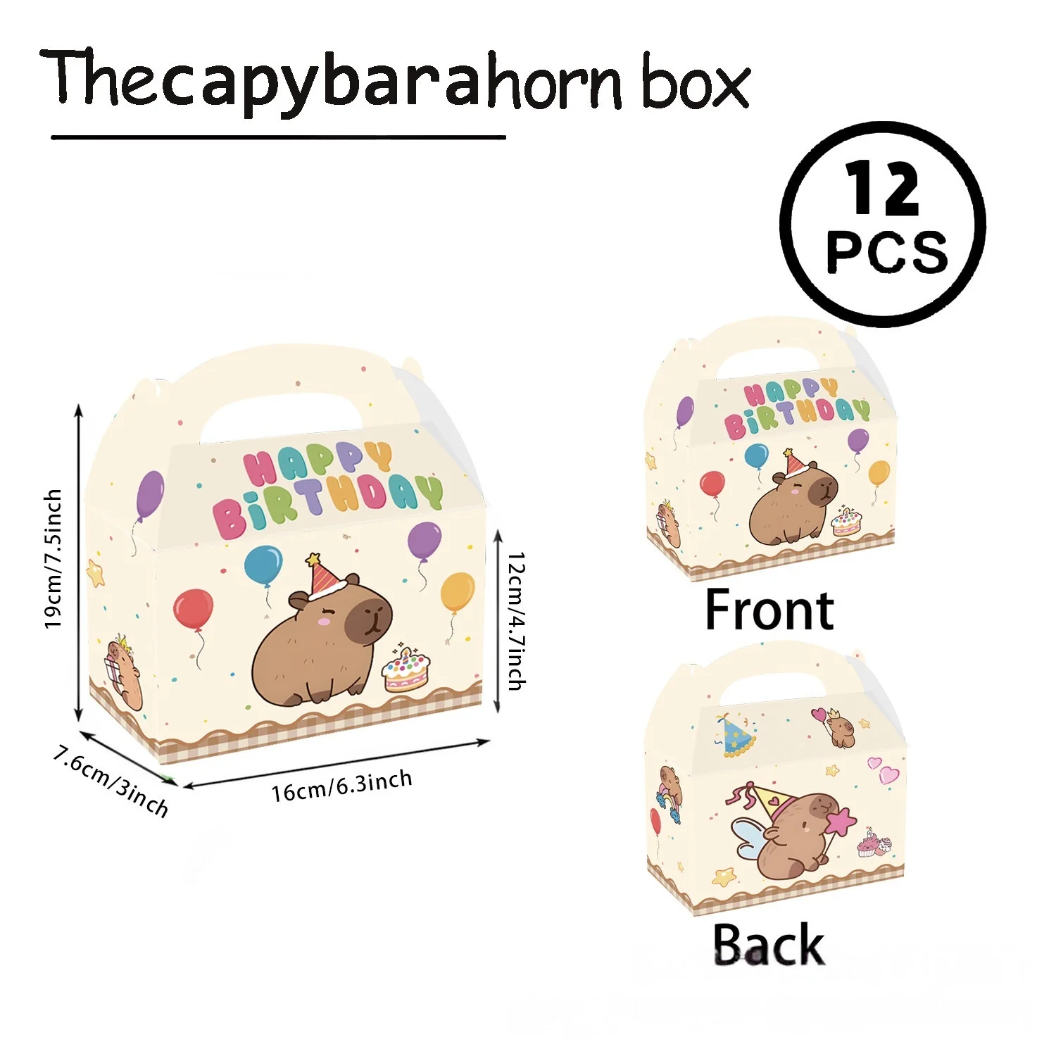 Capybara Geburtstagsdekoration Tischware Tischdecke Teller Servietten Einladungskarten Ballons Poster Baby-Shower Geburtstagsparty Zubehör – Detail 10
