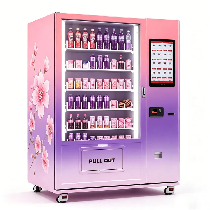 

Refrigerated Snack Beverage Vending Machine with Digital Signage Advertising Screen Wholesale Customized