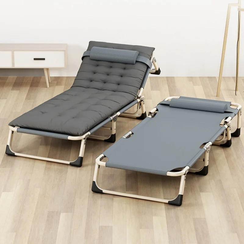 Folding Bed Single Office Nap Bed And Portable Office Folding Bed Home Simple Nap Bed Multi-Functional Recliner Chair Adjustable