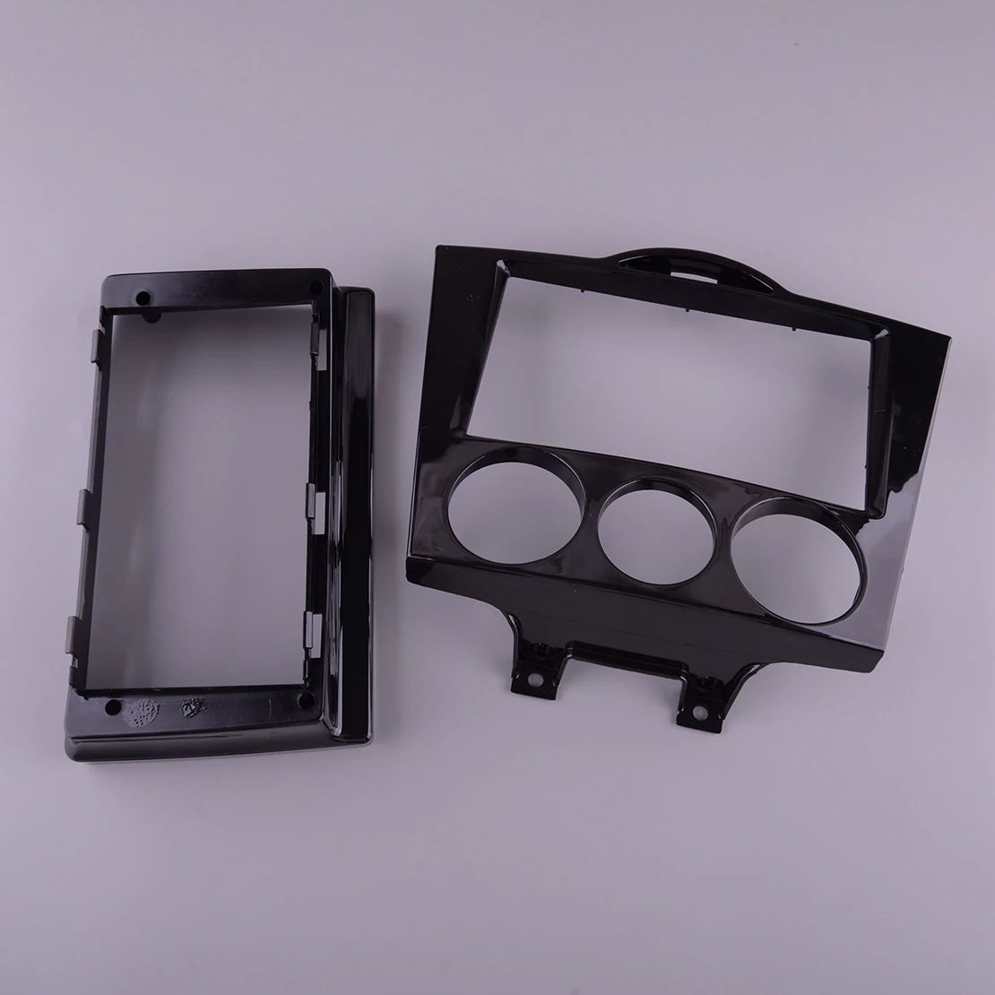 

2 Din Car Interior Navigation Radio Stereo Fascia Audio Panel Mount Dash Kit Gloss Black Frame Trim Fit for Mazda Rx-8 2003-2008