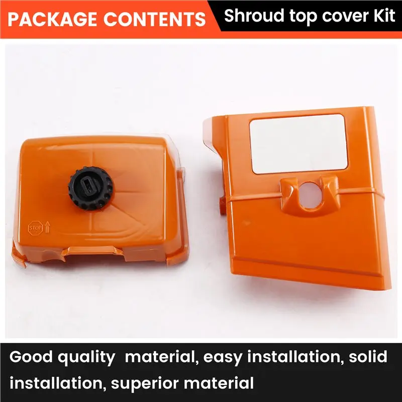 ABBO-Shroud Top Cover With Carburetor Air Filter Cover For Chainsaw MS440 044 Replacement Part
