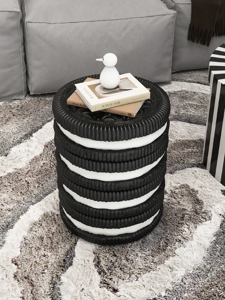 Creative Cookie Coffee Table Living Room Furniture Sofa Side Table Bedroom Bedside Table Home Furniture Small Round Stool