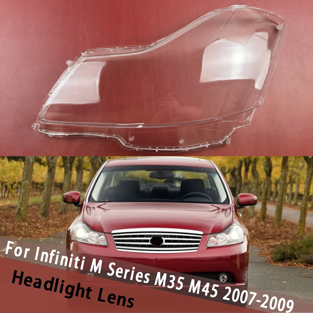 

For Infiniti M Series M35 M45 2007 2008 2009 Headlight Cover Shade Lamp Headlamp Shell Plexiglass Replace Original Lampshade