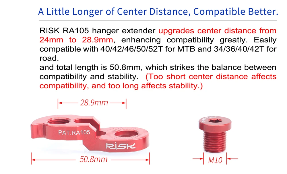Extension De Support De Dérailleur Arrière Robuste Pour 8 Vitesses, 9