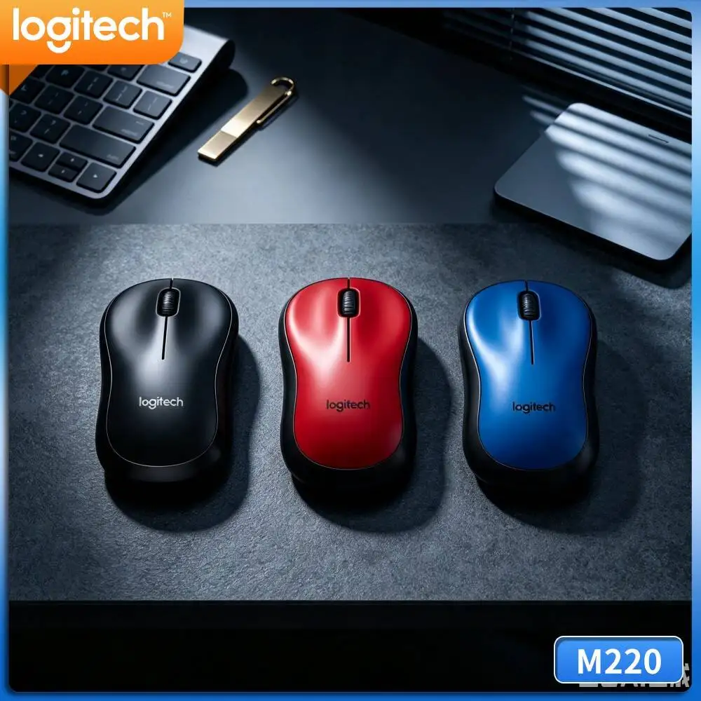 Logitech M220 Wireless Mouse Quiet Clicks 2.4GHz Connection 10m Working Range 3 Buttons 18-Month Battery Mac Accessory