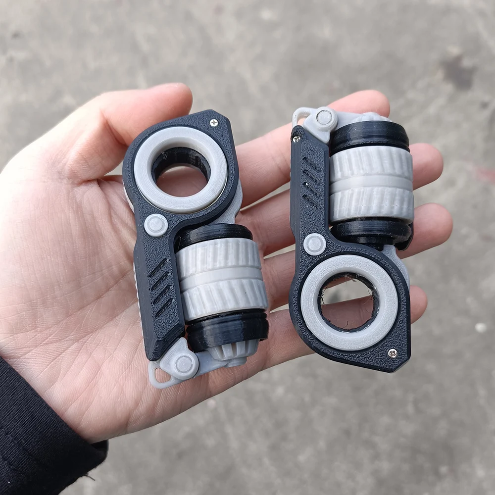 Sinian 3D Printed Ratchet Fidget Spinner Slider - A sensory toy for relieving ADHD, improving focus, and reducing stress.