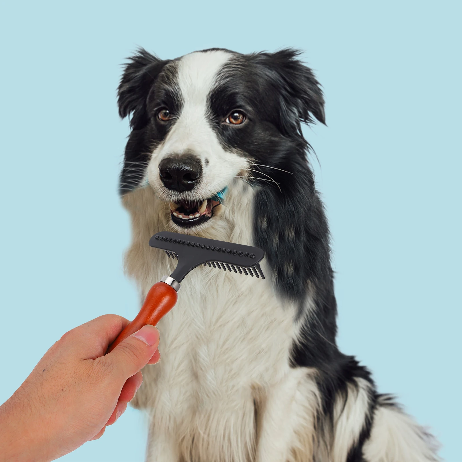 

Dog Grooming Comb for Pet Hair Removal Carpet Cleaning Large Breed Dematting Untangle Knots Shedding Control Dog Accessories