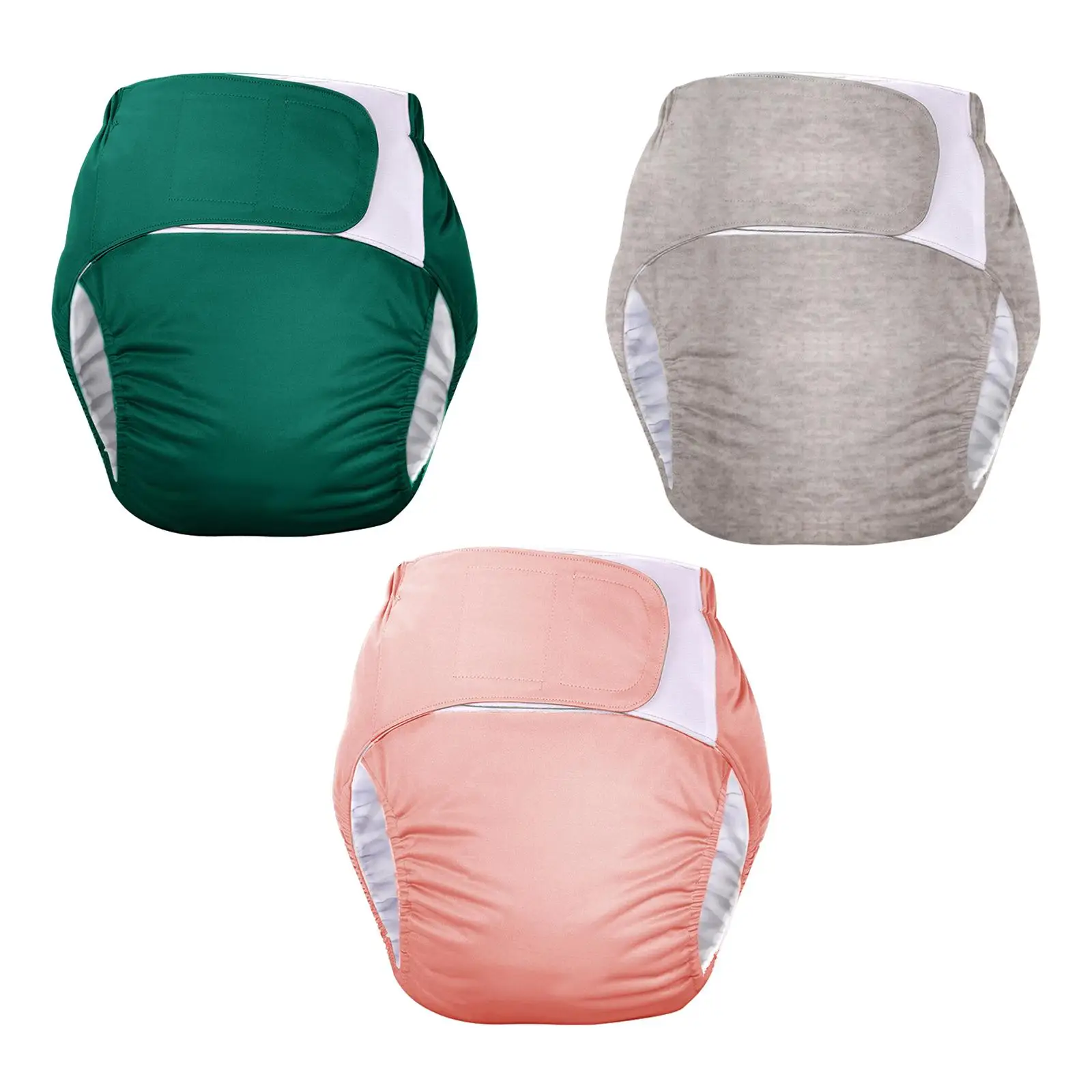 Adult Cloth Diaper Washable Nappy Cover Incontinence Pants Breathable Lining