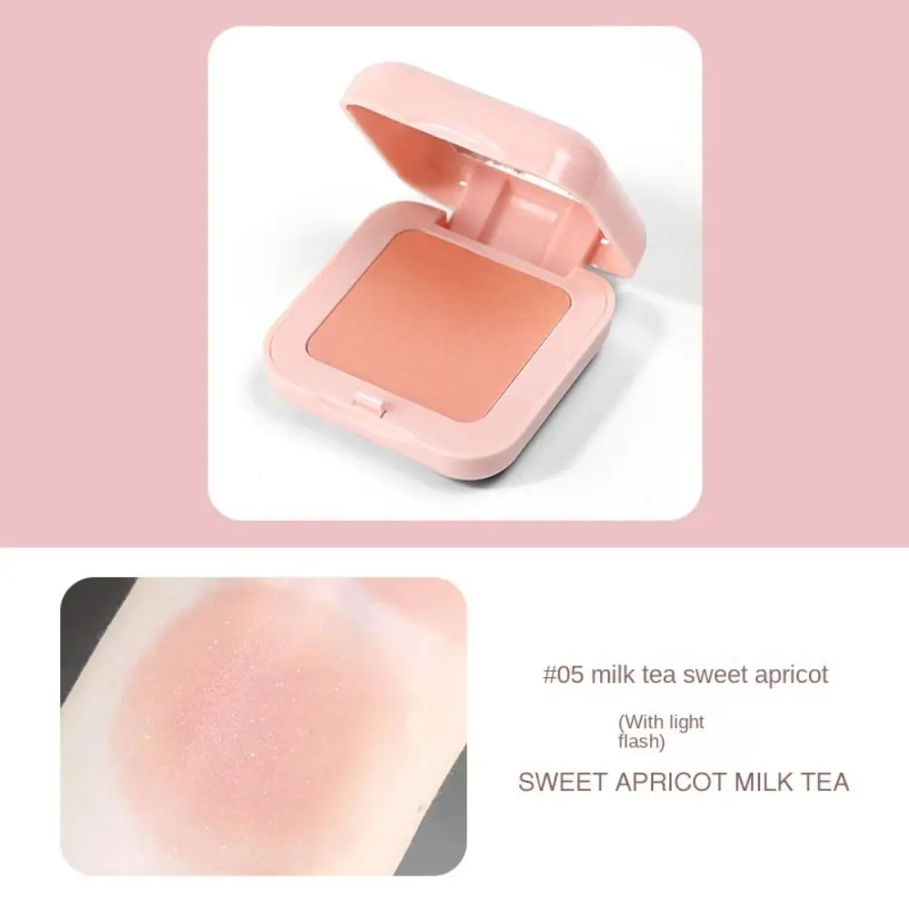 Matte Monochrome Blush Palette Waterproof Monochromatic Face Blusher Cosmetics Brightening Natural Orange Blush Palette Women