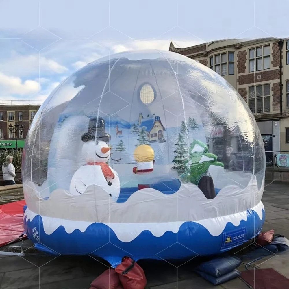 Christmas Decoration Structural Building Ice House Photo Booth Inflatable Bounce House