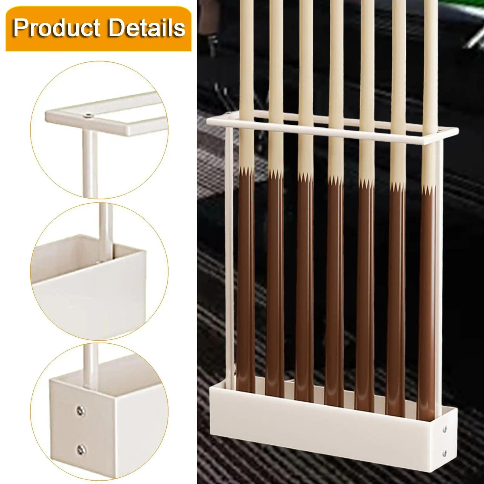 Pool Cue Rack, Professional Modern Multifunctional Stable Gift for Player Billiard Accessories, Storage Rack Pool Stick Holder