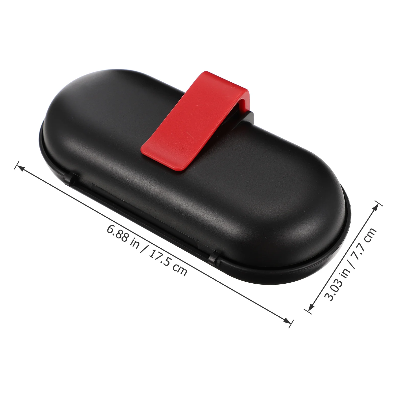 

Car Glasses Case Heat Resistant Soft Lining Easy Install Sunglasses Box Auto Interior Accessories Sun Visor Glasses Holder