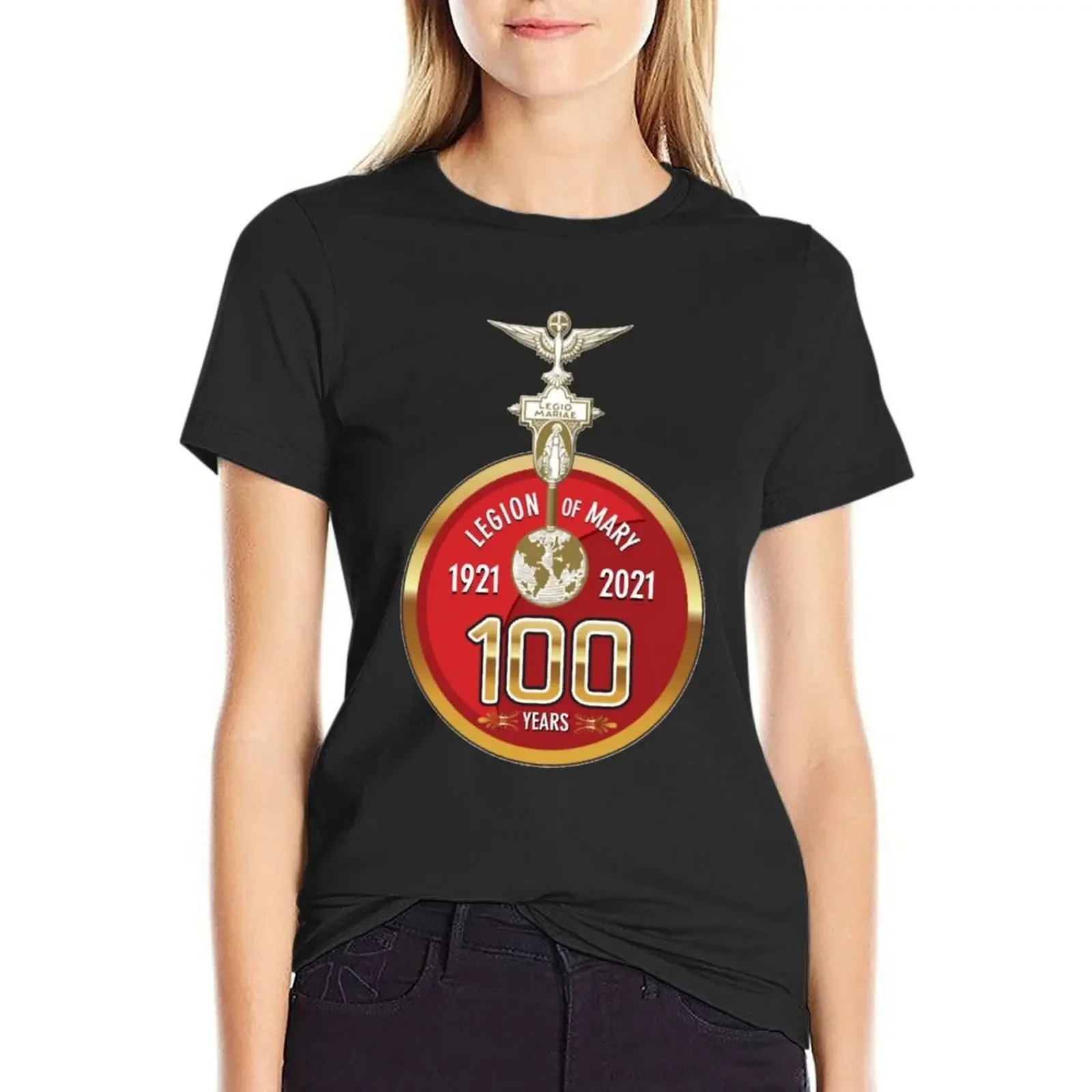 

100 years Legion of Mary For Fans T-Shirt anime clothes blacks customs Woman T-shirts
